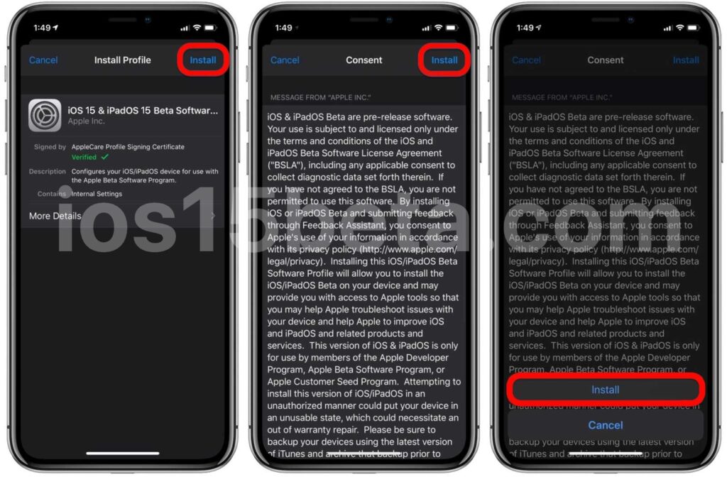 ios 15 beta profile download link ios 15 beta profile download link