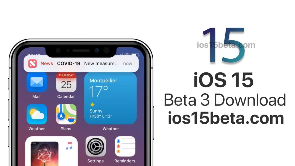 iOS 15 Beta 3 Download