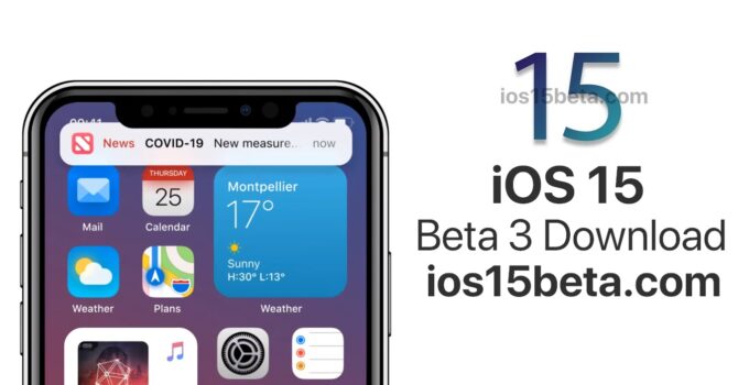 iOS 15 Beta 3 Download