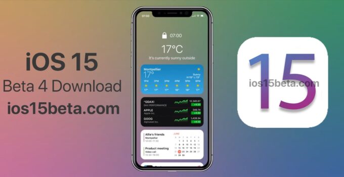 ios 15 beta 4 profile download ios 15 beta 4 profile download