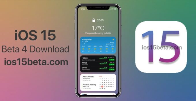 iOS 15 Beta 4 Download