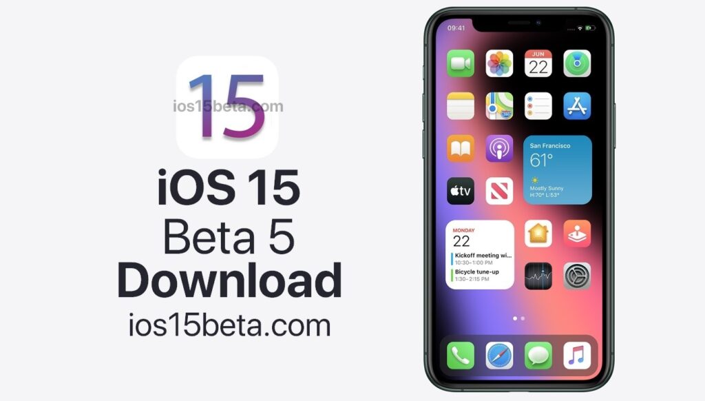 iOS 15 and iPadOS 15 Beta 5 Download