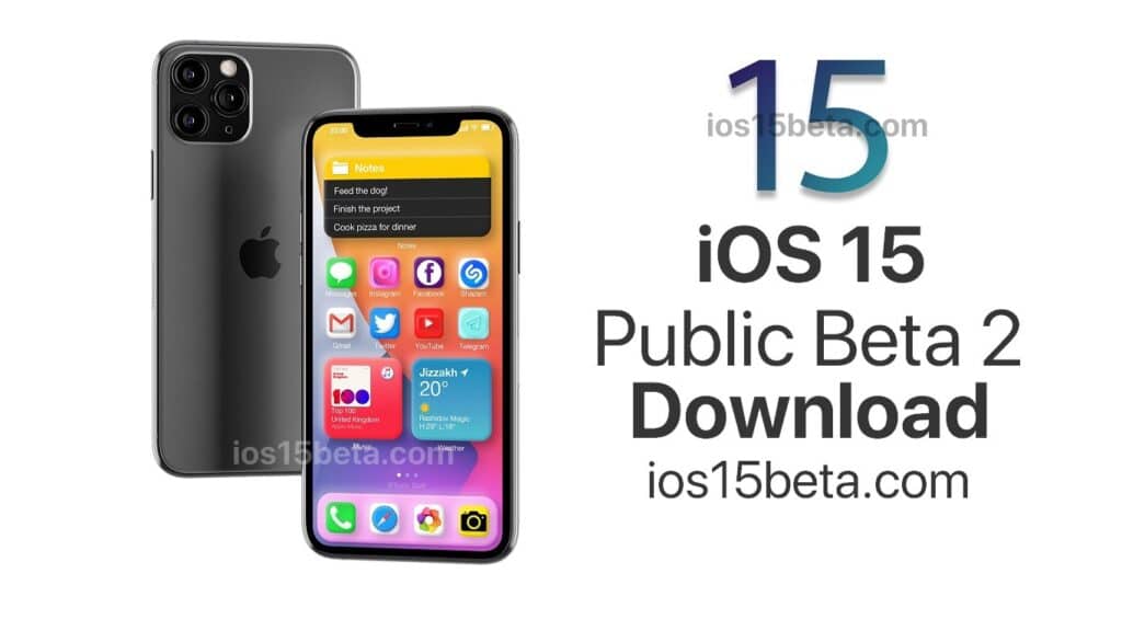iOS 15 Public Beta 2 Download