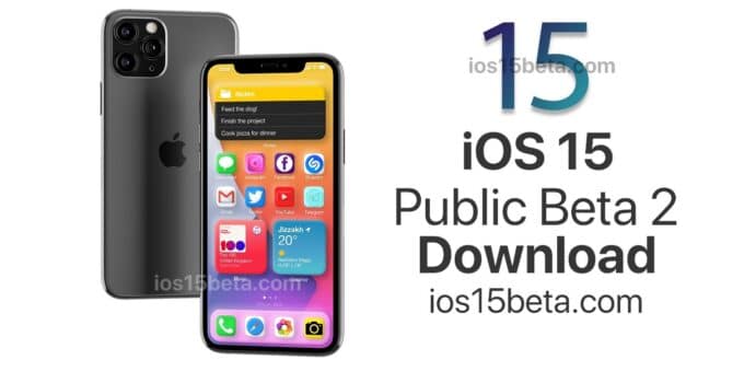 iOS 15 Public Beta 2 Download