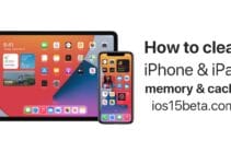How to clear iPhone and iPad memory and cache?