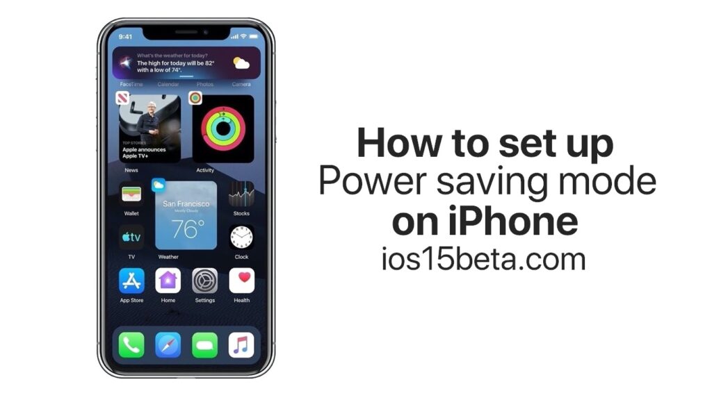 How to set up Power saving mode on iPhone