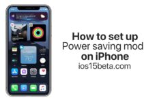 How to set up Power saving mode on iPhone