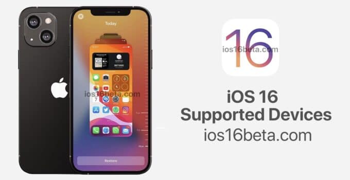 iOS 16 supported devices